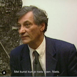 Jan_Hoet_Thank_god_Met_kunst_kun_je_niks_doen